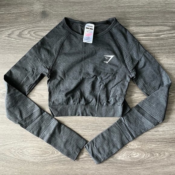 NWT Gymshark Vital Seamless 2.0 Long-sleeve Crop Top - Picture 1 of 2